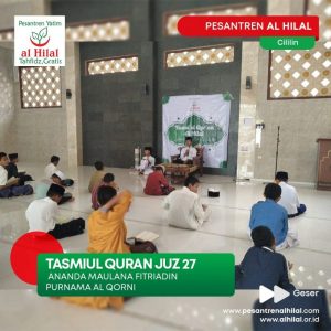 Penuh Rasa Haru Ananda Maulana Fitriadin Berhasil Tasmi Al-Quran Juz 27
