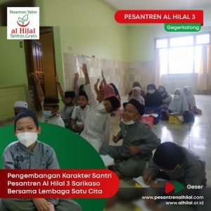 Pengembangan Karakter Santri Pesantren al Hilal 3 Sarikaso Bandung