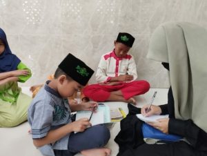 Di Masjid Marwah, Santri TPA Al Hilal 1 Kembali Berutinitas