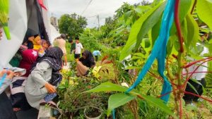 Semarak Bersih-Bersih dan Merawat Tanaman Hias Santri