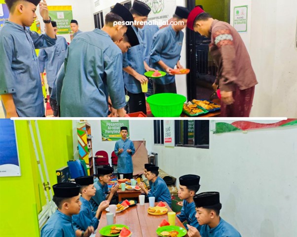 Suasana Buka Puasa Sunnah Kamis Bersama Santri Pesantren Al Hilal Penuh Kebersamaan