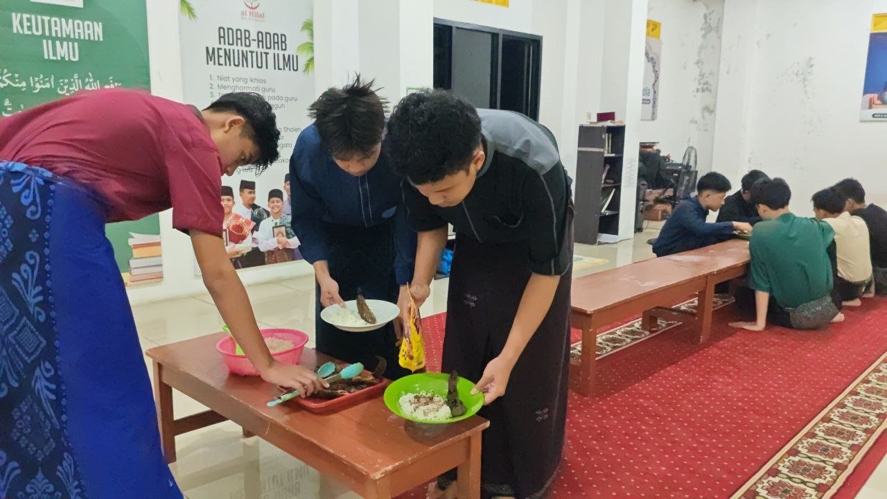 A group of people standing around a table with food AI-generated content may be incorrect.