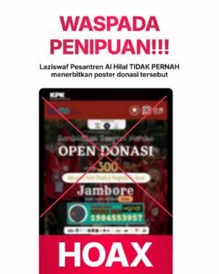 Klarifikasi Resmi: Poster "Open Donasi Jambore Anak Yatim Al Hilal 2026" adalah HOAX