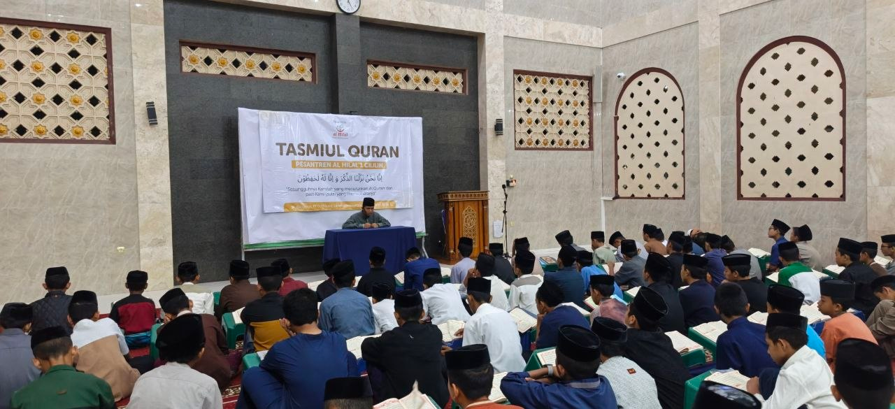 Tasmiul Quran Santri Menggema di Masjid Marwah Pesantren Al Hilal 1 Cililin