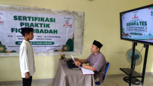 Ujian Praktek Fiqih Ibadah, Santri Al Hilal 1 Cililin Belajar Bacaan Wirid